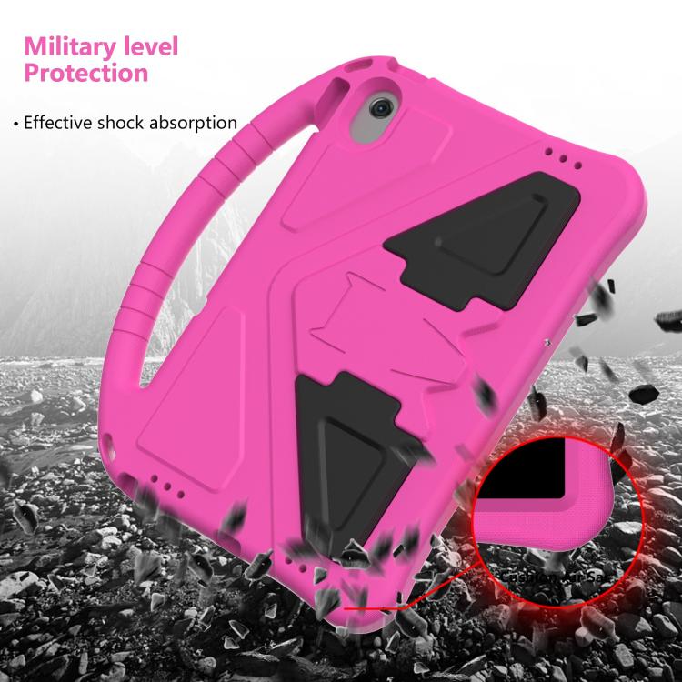 For Samsung Galaxy Tab A8 10.5 2021 X200 / X205 EVA Shockproof Tablet Case with Holder(RoseRed) by buy2fix