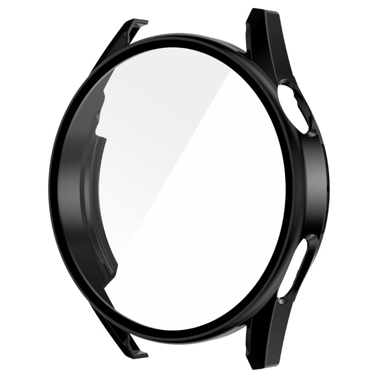 For Huawei Watch GT 3 42mm ENKAY Matte PC Frame + Tempered Glass Protector Case(Black) - Watch Cases by ENKAY | Online Shopping UK | buy2fix