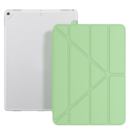 Multi-folding TPU Back Flip Leather Smart Tablet Case for iPad Pro 12.9 inch 2015 / 2017 (Green) - iPad Pro 12.9 inch Cases by buy2fix | Online Shopping UK | buy2fix
