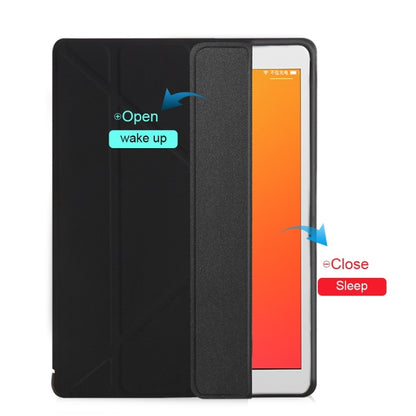 Multi-folding TPU Back Flip Leather Smart Tablet Case for iPad Pro 12.9 inch 2015 / 2017(Gold) - iPad Pro 12.9 inch Cases by buy2fix | Online Shopping UK | buy2fix