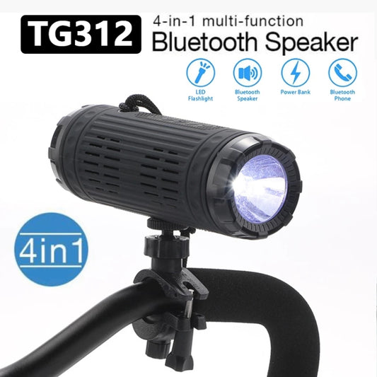 T&G TG312 LED Outdoor Portable Multifunctional Wireless Bluetooth Speaker(Peacock Blue) - Waterproof Speaker by T&G | Online Shopping UK | buy2fix