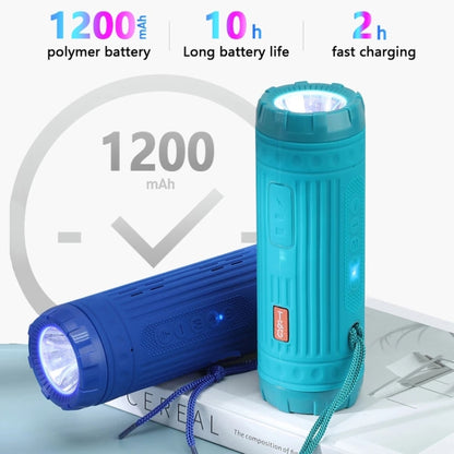 T&G TG312 LED Outdoor Portable Multifunctional Wireless Bluetooth Speaker(Blue) - Waterproof Speaker by T&G | Online Shopping UK | buy2fix