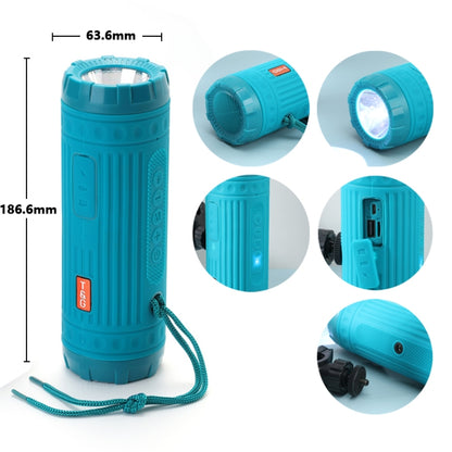 T&G TG312 LED Outdoor Portable Multifunctional Wireless Bluetooth Speaker(Peacock Blue) - Waterproof Speaker by T&G | Online Shopping UK | buy2fix