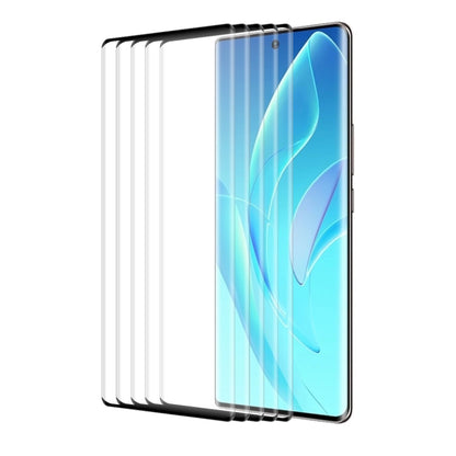 5 PCS For Honor 60 Pro ENKAY 3D Hot Bending Explosion-proof Full Tempered Glass Film - Honor Tempered Glass by ENKAY | Online Shopping UK | buy2fix