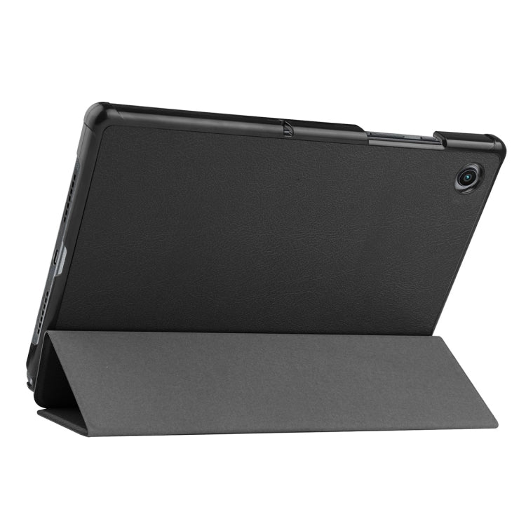 For Samsung Galaxy Tab A8 10.5 2021 ENKAY Custer Texture Leather Smart Tablet Case(Black) - Other Galaxy Tab PC by ENKAY | Online Shopping UK | buy2fix