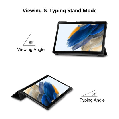 For Samsung Galaxy Tab A8 10.5 2021 ENKAY Custer Texture Leather Smart Tablet Case(Black) - Other Galaxy Tab PC by ENKAY | Online Shopping UK | buy2fix