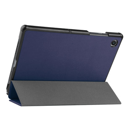 For Samsung Galaxy Tab A8 10.5 2021 ENKAY Custer Texture Leather Smart Tablet Case(Dark Blue) - Other Galaxy Tab PC by ENKAY | Online Shopping UK | buy2fix