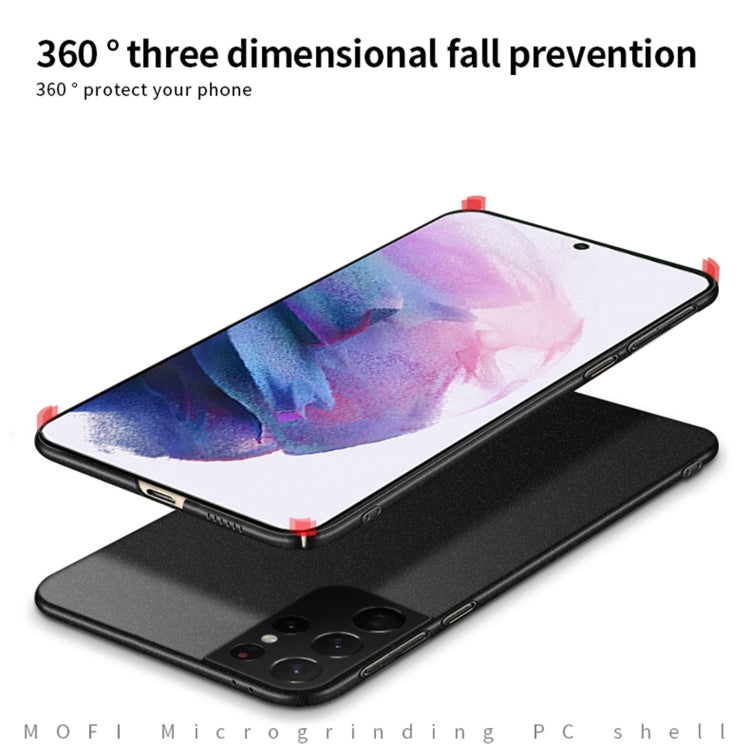 For Samsung Galaxy S21 Ultra 5G MOFI Fandun Series Frosted Ultra-thin PC Hard Phone Case(Black) - Galaxy S21 Ultra 5G Cases by MOFI | Online Shopping UK | buy2fix