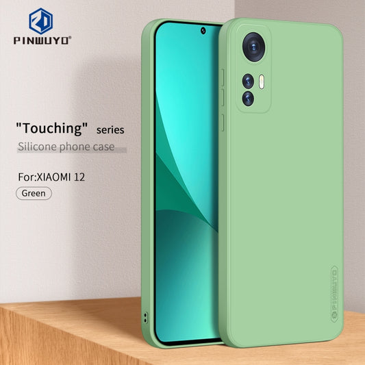 For Xiaomi 12 PINWUYO Liquid Silicone TPU Phone Case(Green) by PINWUYO