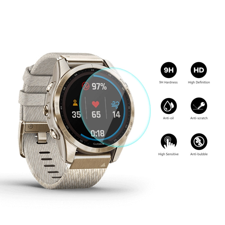 1 PC For Garmin Fenix 7S ENKAY 0.2mm 9H Tempered Glass Screen Protector Watch Film by ENKAY