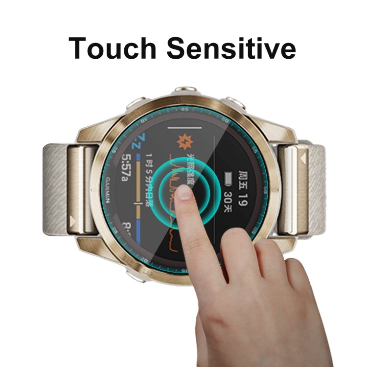 1 PC For Garmin Fenix 7S ENKAY 0.2mm 9H Tempered Glass Screen Protector Watch Film by ENKAY