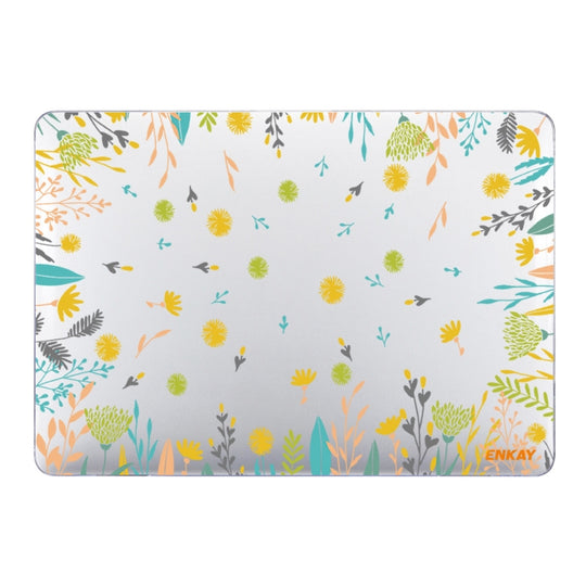 ENKAY Flower Series Pattern Laotop Protective Crystal Case For MacBook Pro 14.2 inch A2442/14 inch A3434 2025 (M5) (2021)(Dandelion)