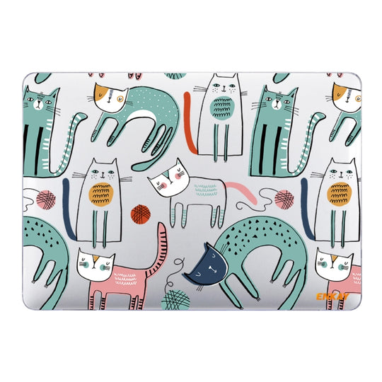 ENKAY Animal Series Pattern Laotop Protective Crystal Case For MacBook Pro 13.3 inch A2251 / A2289 / A2338 2020(Thin Cat)