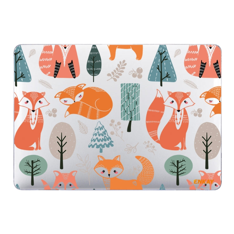 ENKAY Animal Series Pattern Laotop Protective Crystal Case For MacBook Pro 14.2 inch A2442 2021/A2779 2023/14 inch A3434 2025 (M5)(Fox) by ENKAY