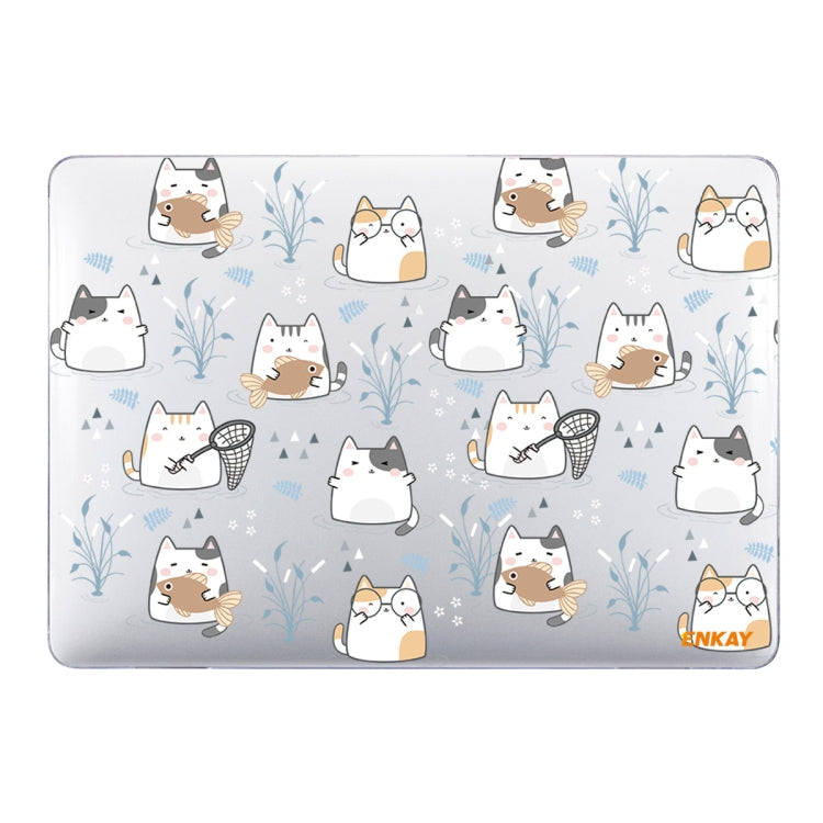 ENKAY Animal Series Pattern Laotop Protective Crystal Case For MacBook Pro 15.4 inch A1707 / A1990(Cute Cat) by ENKAY