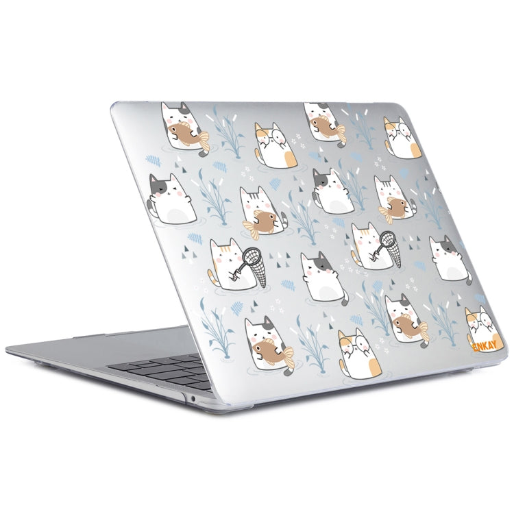 ENKAY Animal Series Pattern Laotop Protective Crystal Case For MacBook Pro 15.4 inch A1707 / A1990(Cute Cat) by ENKAY
