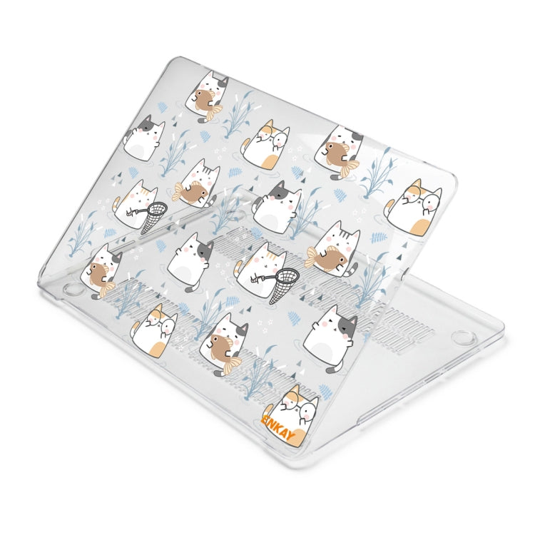 ENKAY Animal Series Pattern Laotop Protective Crystal Case For MacBook Pro 15.4 inch A1707 / A1990(Cute Cat) by ENKAY