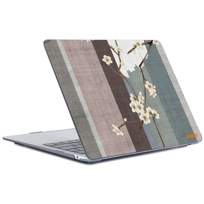 ENKAY Vintage Pattern Series Laotop Protective Crystal Case For MacBook Air 13.3 inch A1932 / A2179 / A2337(Plum Blossom) - MacBook Air Cases by ENKAY | Online Shopping UK | buy2fix