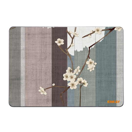 ENKAY Vintage Pattern Series Laotop Protective Crystal Case For MacBook Pro 13.3 inch A2251 / A2289 / A2338 2020(Plum Blossom)