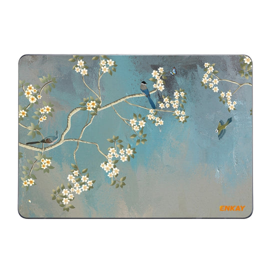 ENKAY Vintage Pattern Series Laotop Protective Crystal Case For MacBook Pro 13.3 inch A2251 / A2289 / A2338 2020(Magnolia)