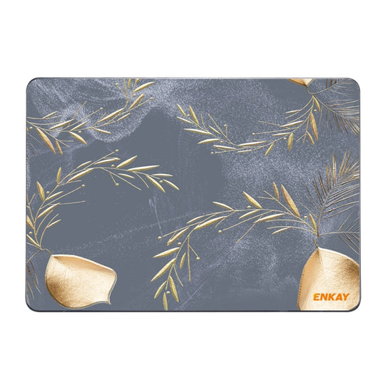 ENKAY Vintage Pattern Series Laotop Protective Crystal Case For MacBook Pro 16.2 inch A2485 2021/A2880 2023(Wild Oats)