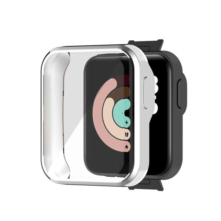 For Xiaomi Redmi Watch TPU Integrated Protective Case(Silver) - Watch Cases by buy2fix | Online Shopping UK | buy2fix