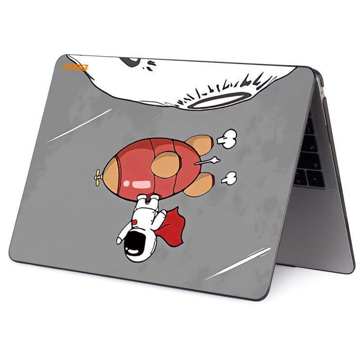 For MacBook Air 13.3 inch A1932 / A2179 / A2337 ENKAY Star Series Pattern Laotop Protective Crystal Case(Rocket Astronaut) - MacBook Air Cases by ENKAY | Online Shopping UK | buy2fix