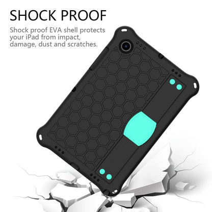 For Galaxy Tab A8 10.5 2021 X200/X205 Honeycomb EVA+PC Tablet Case with Strap(Black+Mint Green) - Other Galaxy Tab PC by buy2fix | Online Shopping UK | buy2fix