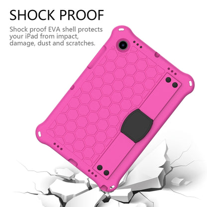 For Galaxy Tab A8 10.5 2021 X200/X205 Honeycomb EVA+PC Tablet Case with Strap(Rose Red+Black) - Other Galaxy Tab PC by buy2fix | Online Shopping UK | buy2fix
