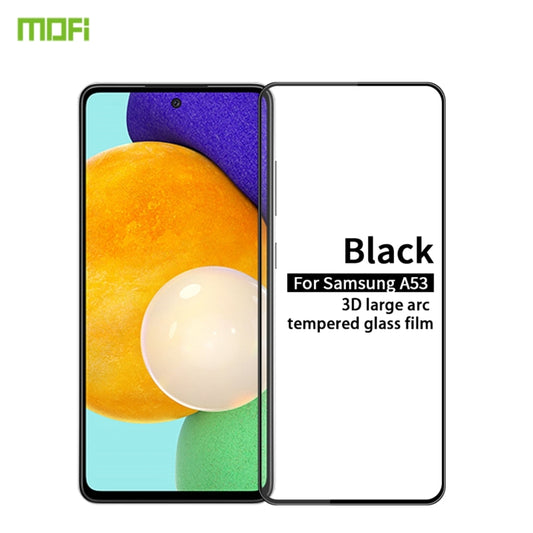 For Samsung Galaxy A53 5G MOFI 9H 3D Explosion-proof Tempered Glass Film(Black) by MOFI