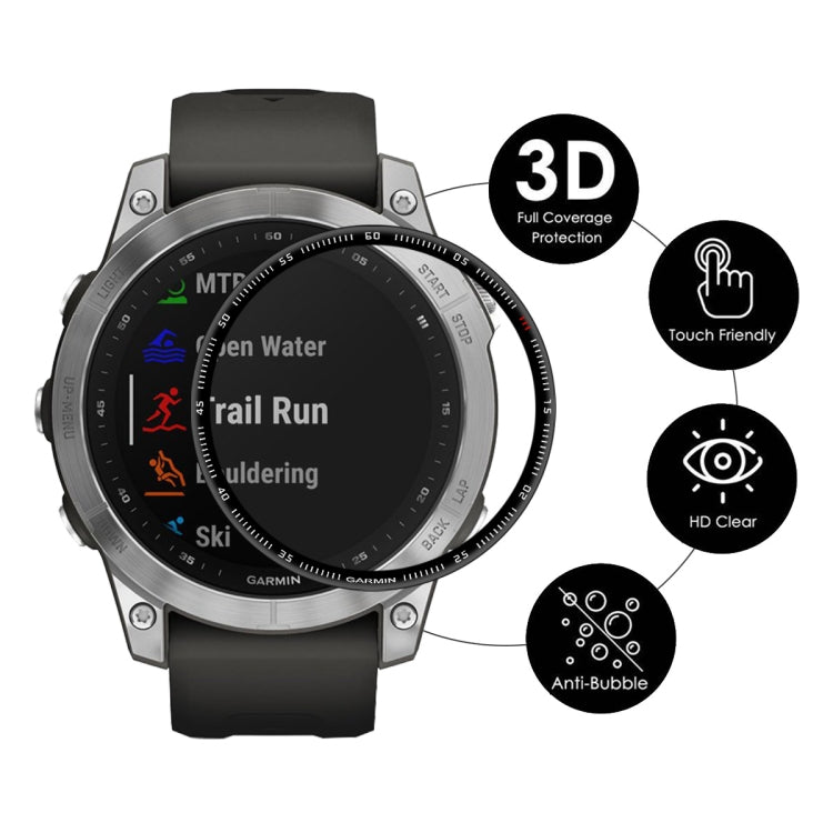 1 PC ENKAY 3D Full Coverage Soft PC Edge + PMMA HD Screen Protector Film For Garmin Fenix 7S - Screen Protector by ENKAY | Online Shopping UK | buy2fix