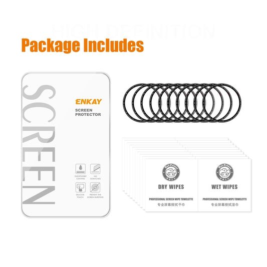 10 PCS ENKAY 3D Full Coverage Soft PC Edge + PMMA HD Screen Protector Film For Garmin Fenix 7S by ENKAY