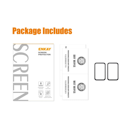 2 PCS For Xiaomi Band 7 Pro ENKAY 3D Full Coverage Soft PC Edge + PMMA HD Screen Protector Film by ENKAY
