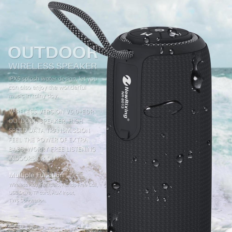 NewRixing NR8013 10W TWS Portable Wireless Stereo Speaker Support TF Card / FM(Red) - Desktop Speaker by NewRixing | Online Shopping UK | buy2fix