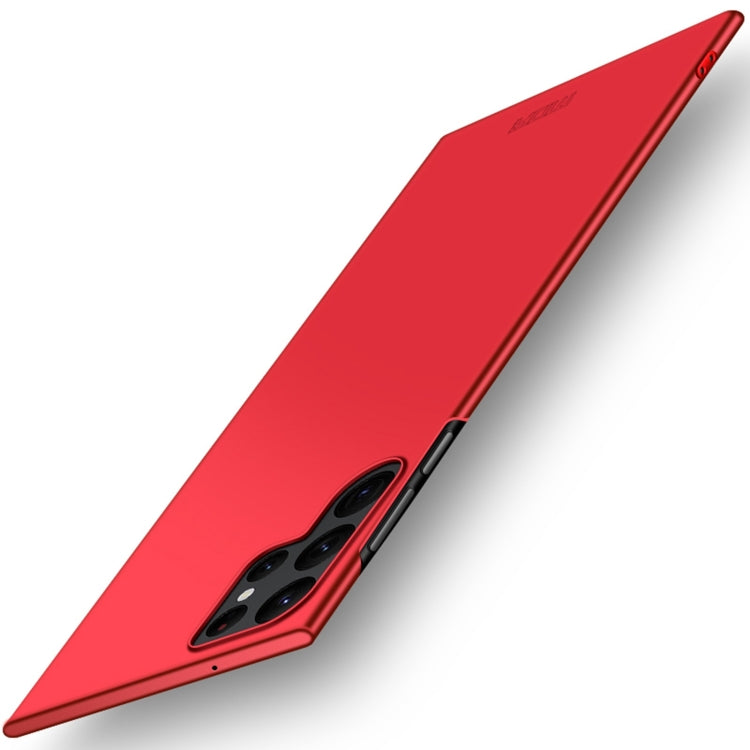 For Samsung Galaxy S22 Ultra 5G MOFI Frosted PC Ultra-thin Hard Case(Red) - Galaxy S22 Ultra 5G Cases by MOFI | Online Shopping UK | buy2fix
