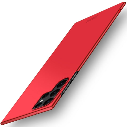 For Samsung Galaxy S22 Ultra 5G MOFI Frosted PC Ultra-thin Hard Case(Red)