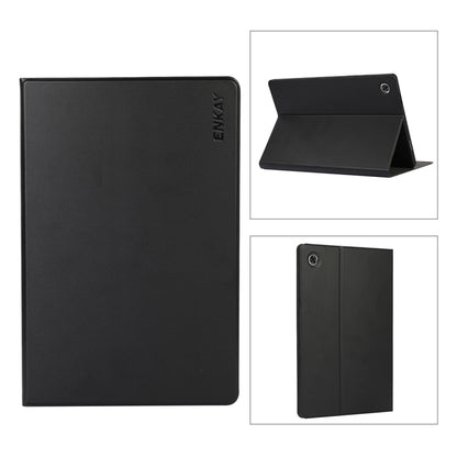 For Samsung Galaxy Tab A8 10.5 2021 X200/X205 ENKAY Leather Stand Smart Tablet Case(Black) - Other Galaxy Tab PC by ENKAY | Online Shopping UK | buy2fix