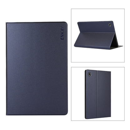 For Samsung Galaxy Tab A8 10.5 2021 X200/X205 ENKAY Leather Stand Smart Tablet Case(Dark Blue) - Other Galaxy Tab PC by ENKAY | Online Shopping UK | buy2fix