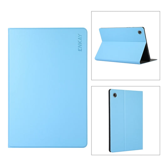 For Samsung Galaxy Tab A8 10.5 2021 X200/X205 ENKAY Leather Stand Smart Tablet Case(Light Blue) - Other Galaxy Tab PC by ENKAY | Online Shopping UK | buy2fix