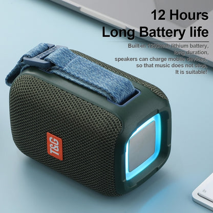 T&G TG339 RGB Light 5W Waterproof Portable Bluetooth Speaker(Blue) - Desktop Speaker by T&G | Online Shopping UK | buy2fix