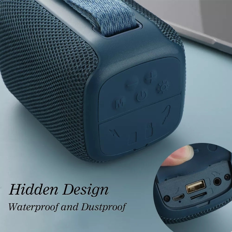 T&G TG339 RGB Light 5W Waterproof Portable Bluetooth Speaker(Green) - Desktop Speaker by T&G | Online Shopping UK | buy2fix