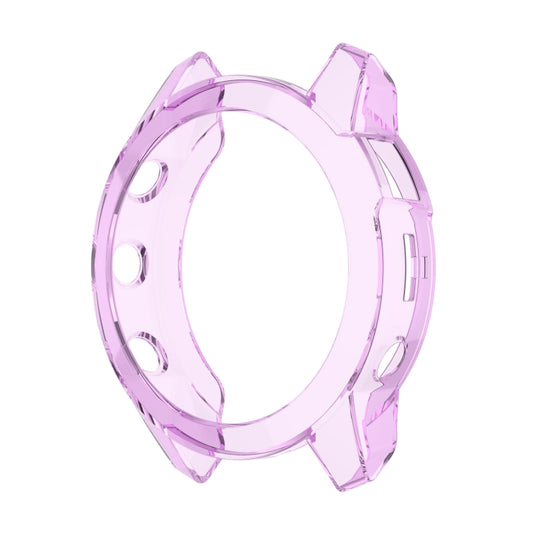 For Garmin Epix Gen2 Non-full Coverage Hollow TPU Watch Case(Transparent Purple) by buy2fix