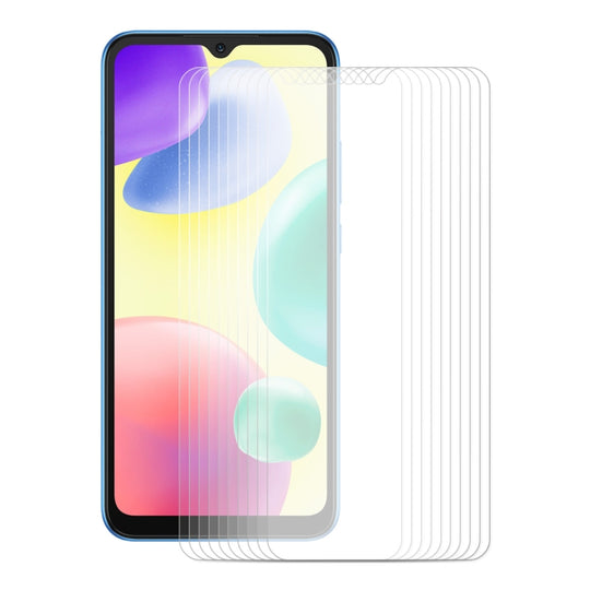 For Xiaomi Redmi 10A 10pcs ENKAY Hat-Prince 0.26mm 9H 2.5D Tempered Glass Film