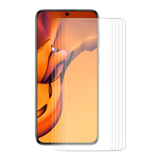 5 PCS For Huawei P50E ENKAY 0.26mm 9H 2.5D Tempered Glass Film