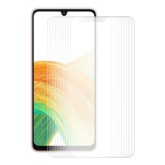10 PCS For Samsung Galaxy A33 5G ENKAY 0.26mm 9H 2.5D Tempered Glass Film