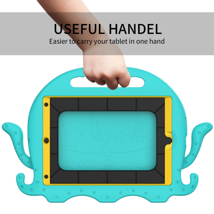 For iPad 10.2 2019 / 2020 Octopus Style EVA + PC Tablet Case with Strap(Glacial Green) - iPad 10.2 Cases by buy2fix | Online Shopping UK | buy2fix