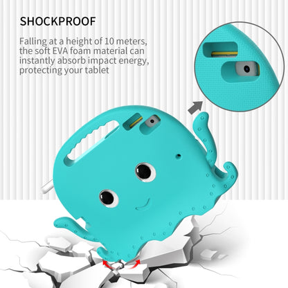 For iPad 10.2 2019 / 2020 Octopus Style EVA + PC Tablet Case with Strap(Glacial Green) - iPad 10.2 Cases by buy2fix | Online Shopping UK | buy2fix