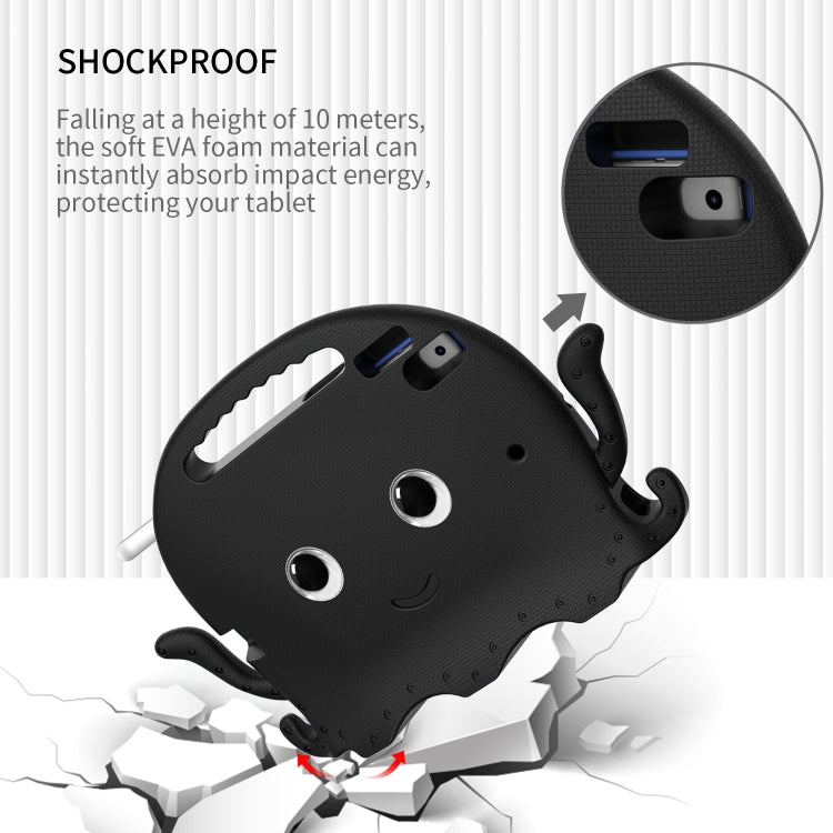 For iPad 10.2 2019 / 2020 Octopus Style EVA + PC Tablet Case with Strap(Black) - iPad 10.2 Cases by buy2fix | Online Shopping UK | buy2fix