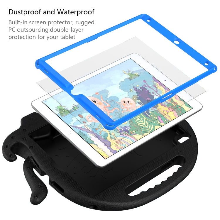 For iPad 10.2 2019 / 2020 Octopus Style EVA + PC Tablet Case with Strap(Black) - iPad 10.2 Cases by buy2fix | Online Shopping UK | buy2fix
