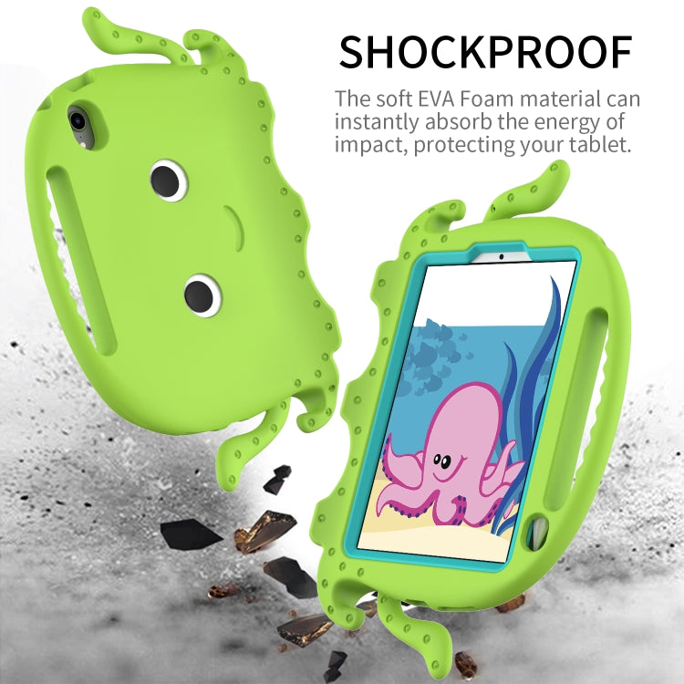 For iPad mini 6 / mini 2024 Octopus Style EVA Hybrid PC Tablet Case with Strap(Grass Green) - iPad mini 6 Cases by buy2fix | Online Shopping UK | buy2fix